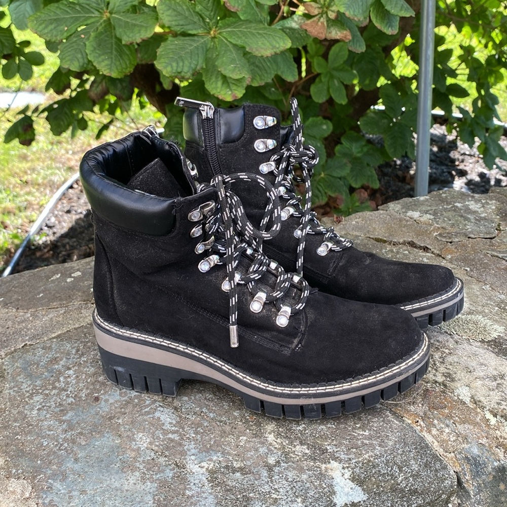 JLO by Jennifer Lopez Womens Aceser Black Ankle Boots Size 6.5